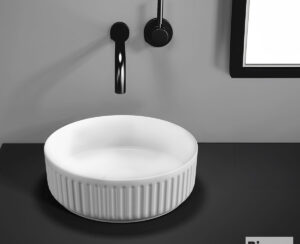 Νιπτήρας Πορσελάνης ETNA-S Φ36 Bianco Ceramica White Matt