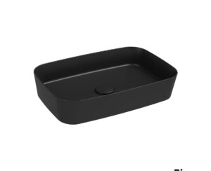 Νιπτήρας Πορσελάνης 60 x 38εκ. Bianco Ceramica Black Matt