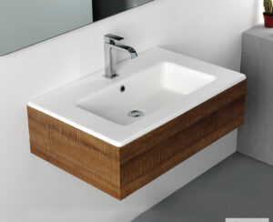 Νιπτήρας Πορσελάνης Flat 71,5x46,5 (1 οπή) Bianco Ceramica White