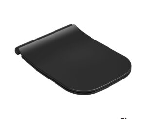 Κάλυμμα Λεκάνης MIZO Slim Soft Close Bianco Ceramica Black Matt