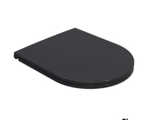 Κάλυμμα Λεκάνης LENTA Slim soft close Bianco Ceramica Black Matt