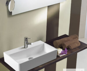 Νιπτήρας Πορσελάνης Tetra 60x35 (1 οπή) SEREL White