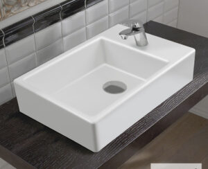 Νιπτήρας Πορσελάνης Tetra 45x28 (1 οπή) SEREL White