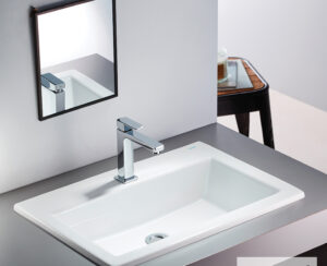 Νιπτήρας Πορσελάνης 60x42 (1 οπή) SEREL White