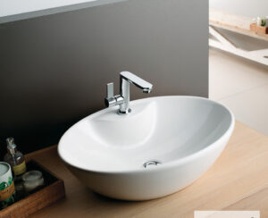 Νιπτήρας Πορσελάνης 55x41 (1 οπή) SEREL White