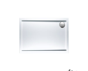 Ντουζιέρα Ακρυλική Παραλληλόγραμμη 100x70 extra-flat Φ90 Sirene White