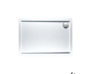 Ντουζιέρα Ακρυλική Παραλληλόγραμμη 110x80 extra-flat Φ90 Sirene White