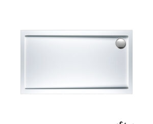 Ντουζιέρα Ακρυλική Παραλληλόγραμμη 140x80 extra-flat Φ90 Sirene White