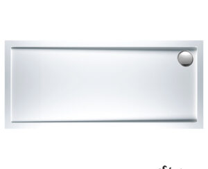 Ντουζιέρα Ακρυλική Παραλληλόγραμμη 160x80 extra-flat Φ90 Sirene White