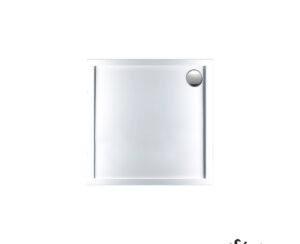 Ντουζιέρα Ακρυλική Τετράγωνη 80x80 extra-flat Φ90 Sirene White