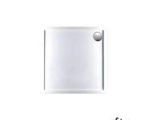 Ντουζιέρα Ακρυλική Τετράγωνη 90x90 extra-flat Φ90 Sirene White