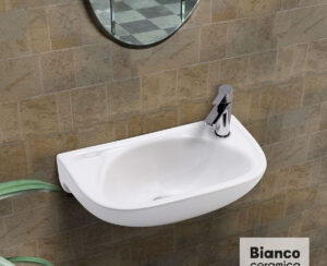 Νιπτήρας Πορσελάνης 41x26 Bianco Ceramica White
