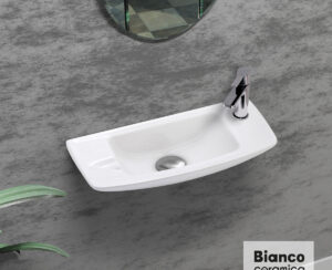 Νιπτήρας Πορσελάνης 44x20 Bianco Ceramica White