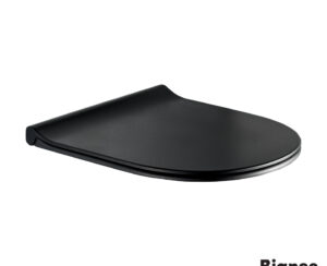 Κάλυμμα Λεκάνης REMO Slim Soft Close Bianco Ceramica Black Matt