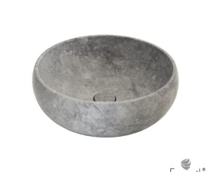 Νιπτηρας Μαρμαρινος Φ42 H.14 Fossil Tundra Grey
