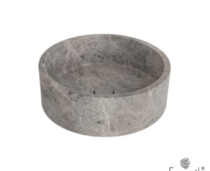Νιπτηρας Μαρμαρινος Φ42 H.14 Fossil Tundra Grey