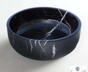 Νιπτήρας Μαρμάρινος Thalo Φ39 h.14 Fossil Marquina Nero