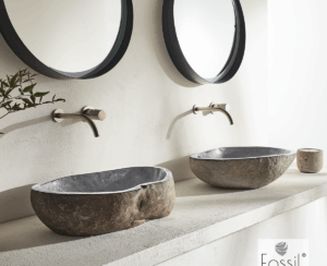 Νιπτήρας Πέτρινος Riverstone Vero Φ50-60 h.15 Fossil