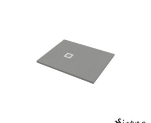 Ντουζιέρα Cast Marble (Χυτό μάρμαρο) με Βαλβίδα Slate 100 x 80 Sirene Beton Matt