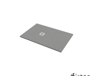 Ντουζιέρα Cast Marble (Χυτό μάρμαρο) με Βαλβίδα Slate 120 x 80 Sirene Beton Matt