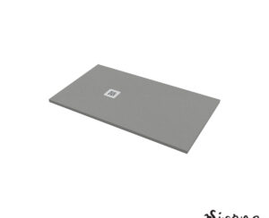 Ντουζιέρα Cast Marble (Χυτό μάρμαρο) με Βαλβίδα Slate 140 x 80 Sirene Beton Matt