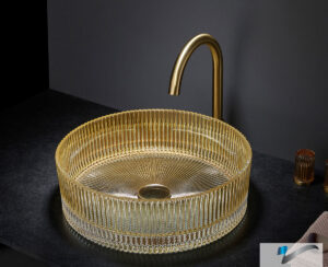 Νιπτήρας Γυάλινος RING-S Φ40 Voss GLass Gold