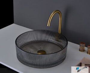 Νιπτήρας Γυάλινος RING-S Φ40 Voss GLass Grey