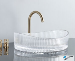 Νιπτήρας Γυάλινος CAVO 50x37,5 VOSS Glass Clear