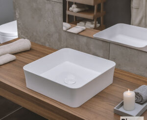 ΝΙΠΤΗΡΑΣ YORK 38,5x38,5 BIANCO CERAMICA WHITE