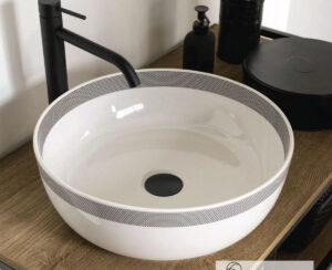 Νιπτηρας Glam Φ39 Scarabeo Fascia Sfera Nero