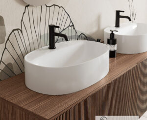 ΝΙΠΤΗΡΑΣ SKINNY 60x40 H.15 (1 οπή) SCARABEO WHITE MATT
