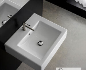 ΝΙΠΤΗΡΑΣ SQUARE/50A 51x45,2 (1 οπή) SCARABEO WHITE