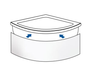 Ποδιά μπανιέρας 120x51h, SIRENE