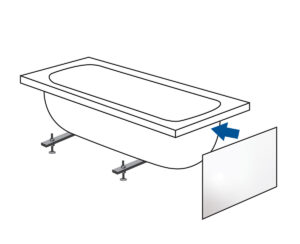 Ποδιά μπανιέρας πλαϊνή 70x53h, SIRENE
